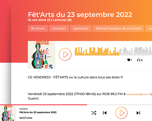 Le festival invité de Fêt&#039;Arts sur RGB 99.2