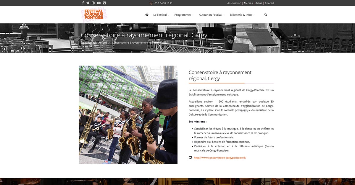 Conservatoire à rayonnement régional, Cergy
